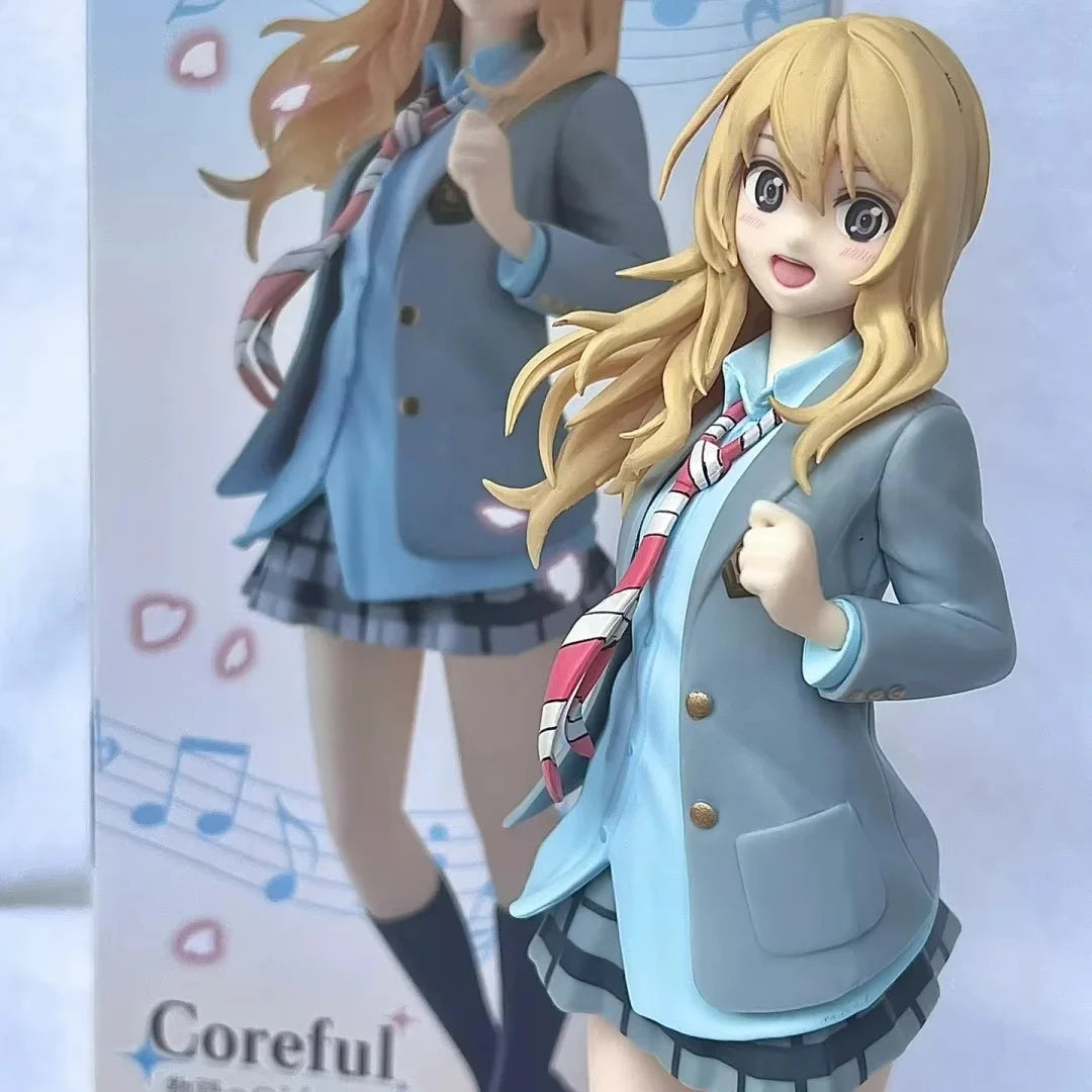 „Your Lie in April“ Anime Kaori Miyazono Schuluniform Actionfigur Sammlerstück Handgefertigtes Modell Ornament für Figuren- und Spielzeugfans
