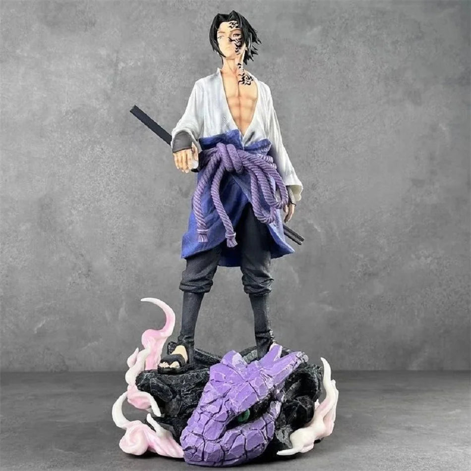 26cm Naruto NARUTO Anime Figure Uchiha Sasuke Uzumaki Naruto Ninjas Gk Gifts Action Figure Model Statues Collections Toys Gifts