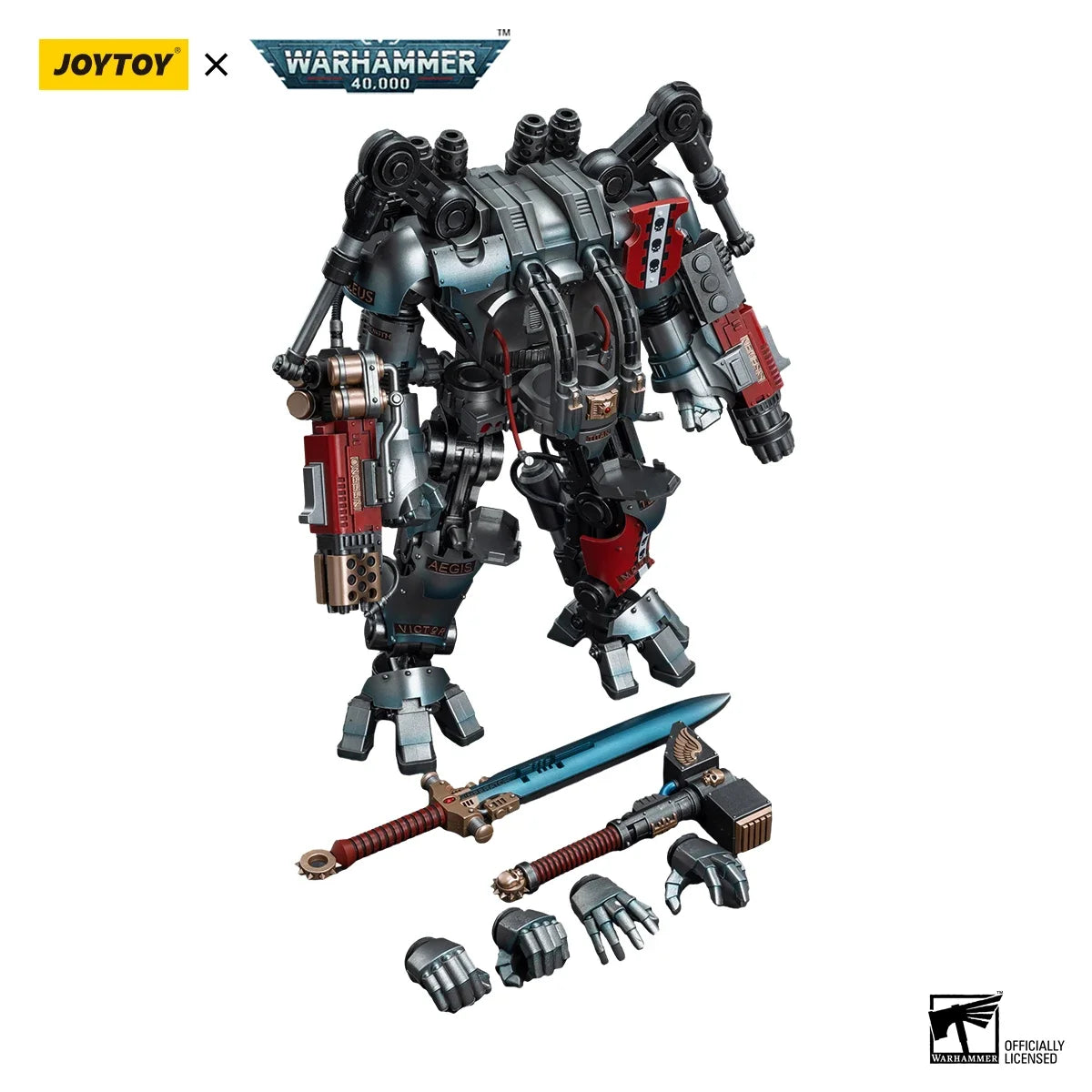 JOYTOY Warhammer 40k 1/18 Action Figures Mecha Grey Knights Nemesis Dreadknight