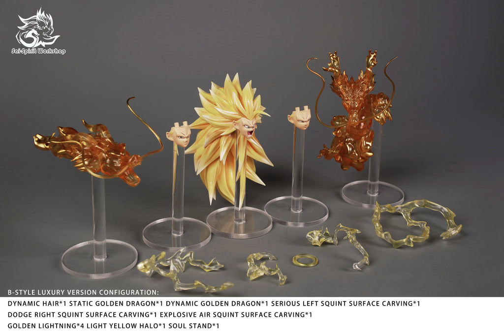 Pre-Sale SSW Studio For Goku (Accessory Kit) Super Saiyan 3 SSJ3 Dragon Ball SHF Special Effect Parts Figure Anime Model Toys