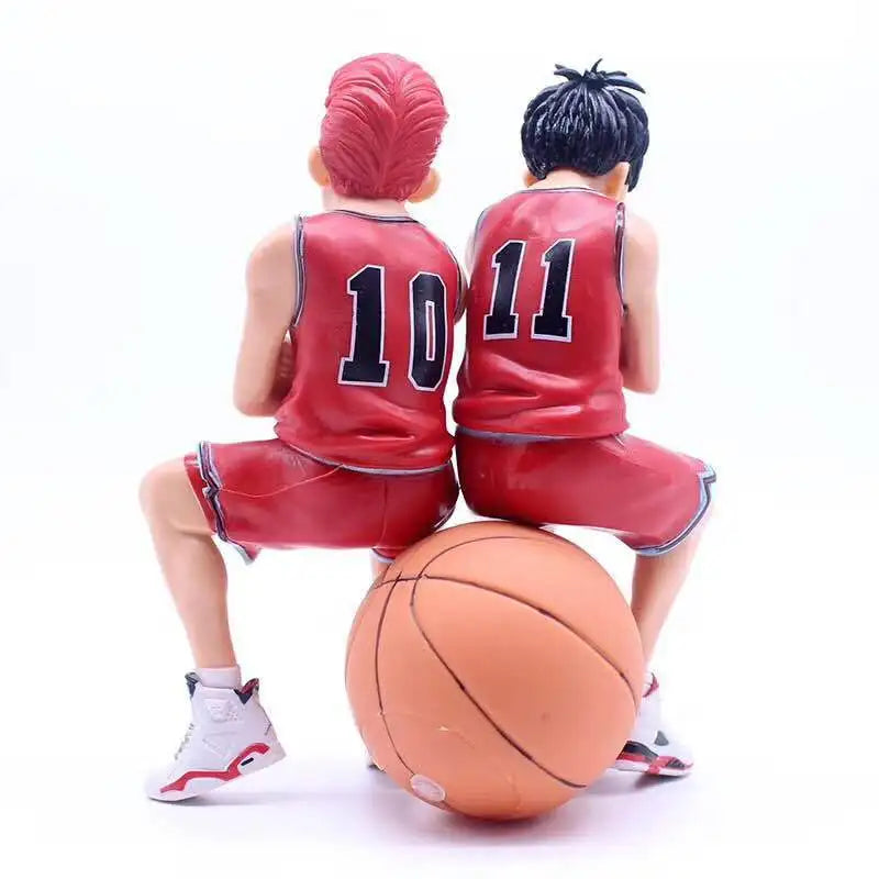 Japan Anime Figure Slam Dunk Toy Doll Sakuragi Hanamichi Rukawa Kaede PVC Cake Figurine Decoration Model Props 15cm