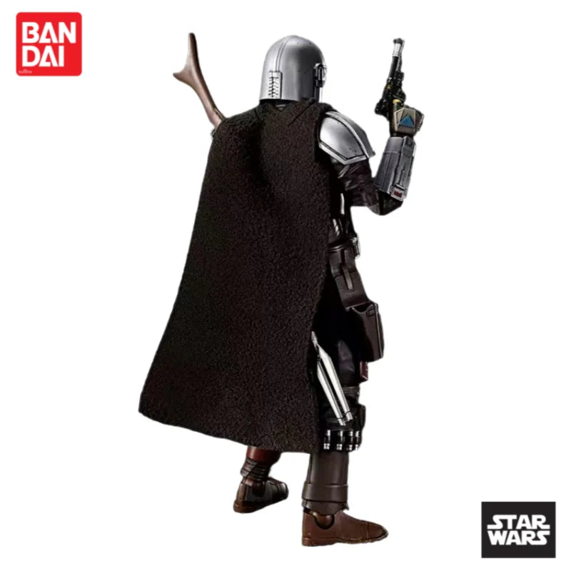 In Stock Original 100% Genuine Bandai Star Wars Mandalorian A Anime Merchandise Action Figure Figurine Ornaments Holiday Gifts