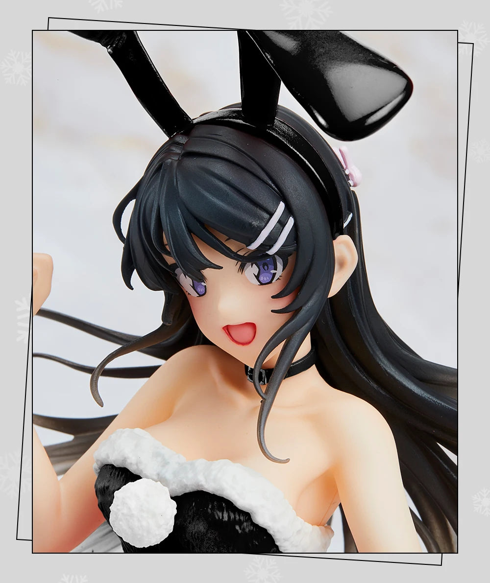 In Stock TAITO Coreful Mai Sakurajima Winter Bunny Ver Desktop Cute Doll Anime Figures Kawaii PVC Gift Toys Collectible Models