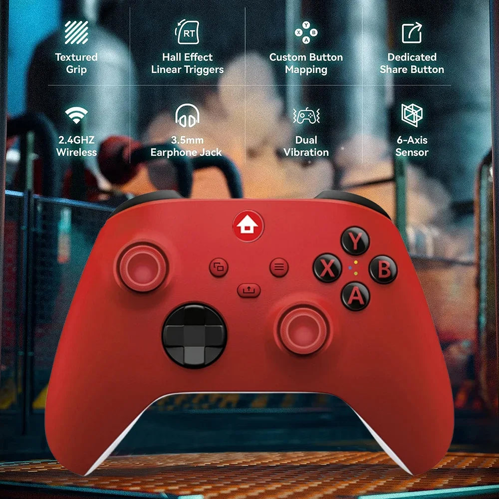 NEUER 2,4G Wireless Game Controller für Xbox One Series X/S Konsolen-Joysticks mit 2,4G Adapter-Empfänger für Windows PC Gamepad