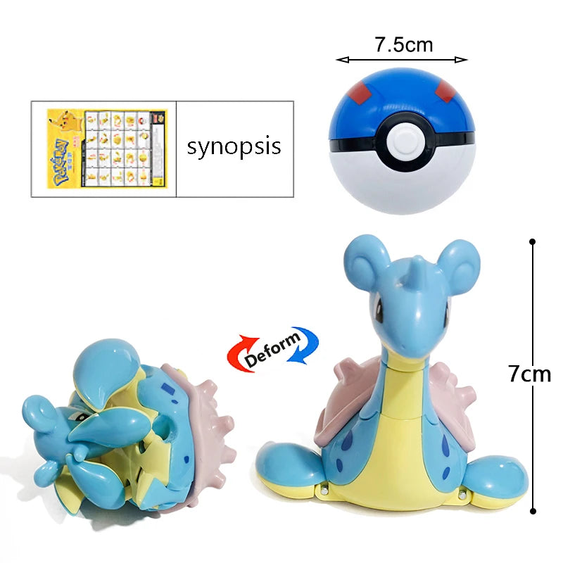 18 стила Pokemon Аниме Деформация Фигурки Pikachu Eevee Mewtwo Greninja Pokeball Фигура Домашни любимци Екшън Модел Играчки Детски Подаръци Играчки