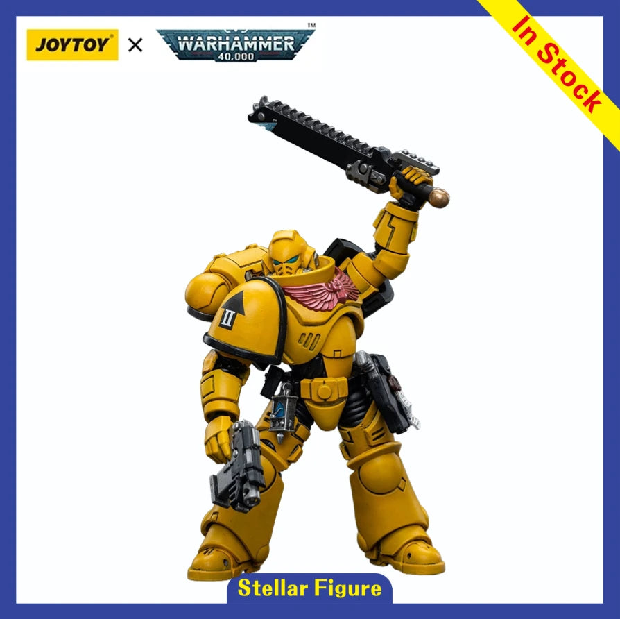 [SF] JOYTOY 1/18 Action Figure Warhammer 40K  Imperial Fists  Intercessors  Anime Model Toys Gifts
