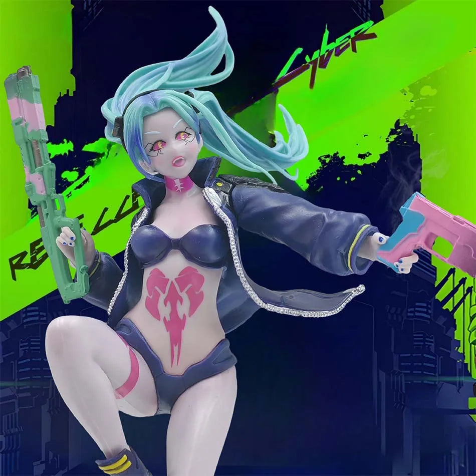 23CM  Anime Game Cyberpunk: Edgerunners Rebecca Figure Standing Anime Model Toy Gift Lucy Collection David Martinez Aciton Figur