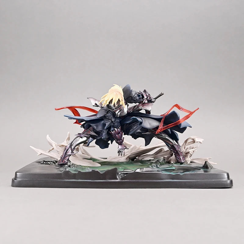 New Original Fatenight Fate Night Black Stubby Saber Gk Fighter Hand-Held Quadratic Element Anime Statue Decoration Model Gift