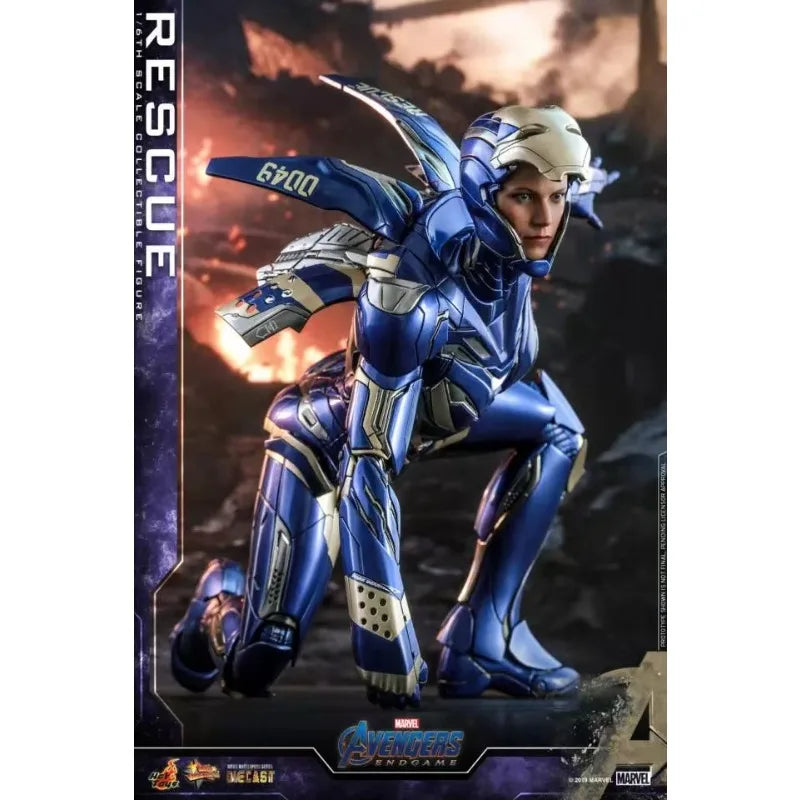 Original Hot Toys MARVEL Avengers Endgame Rescue Anime Figure Toys Collection Ornaments