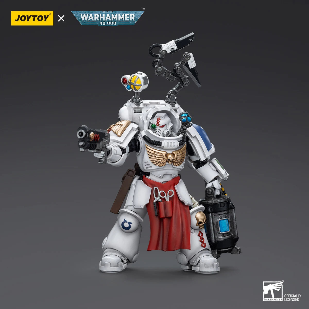 JOYTOY Warhammer 40K Uitramarines Apothecary Biologis Action Figures Model Collection Original Doll Decoration Gift Garage Kits