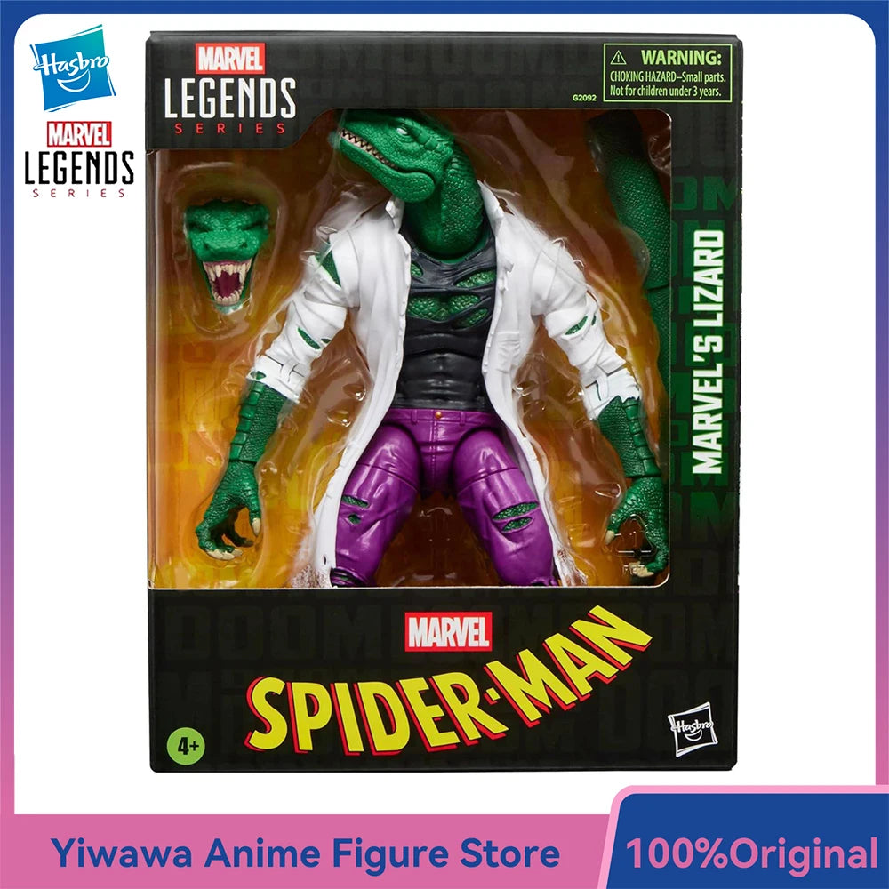 In-Stock Hasbro Marvel Legends Series Lizard (Spider-Man) 15cm Deluxe Anime Comic Action Figure Model Ornament Gift Toys