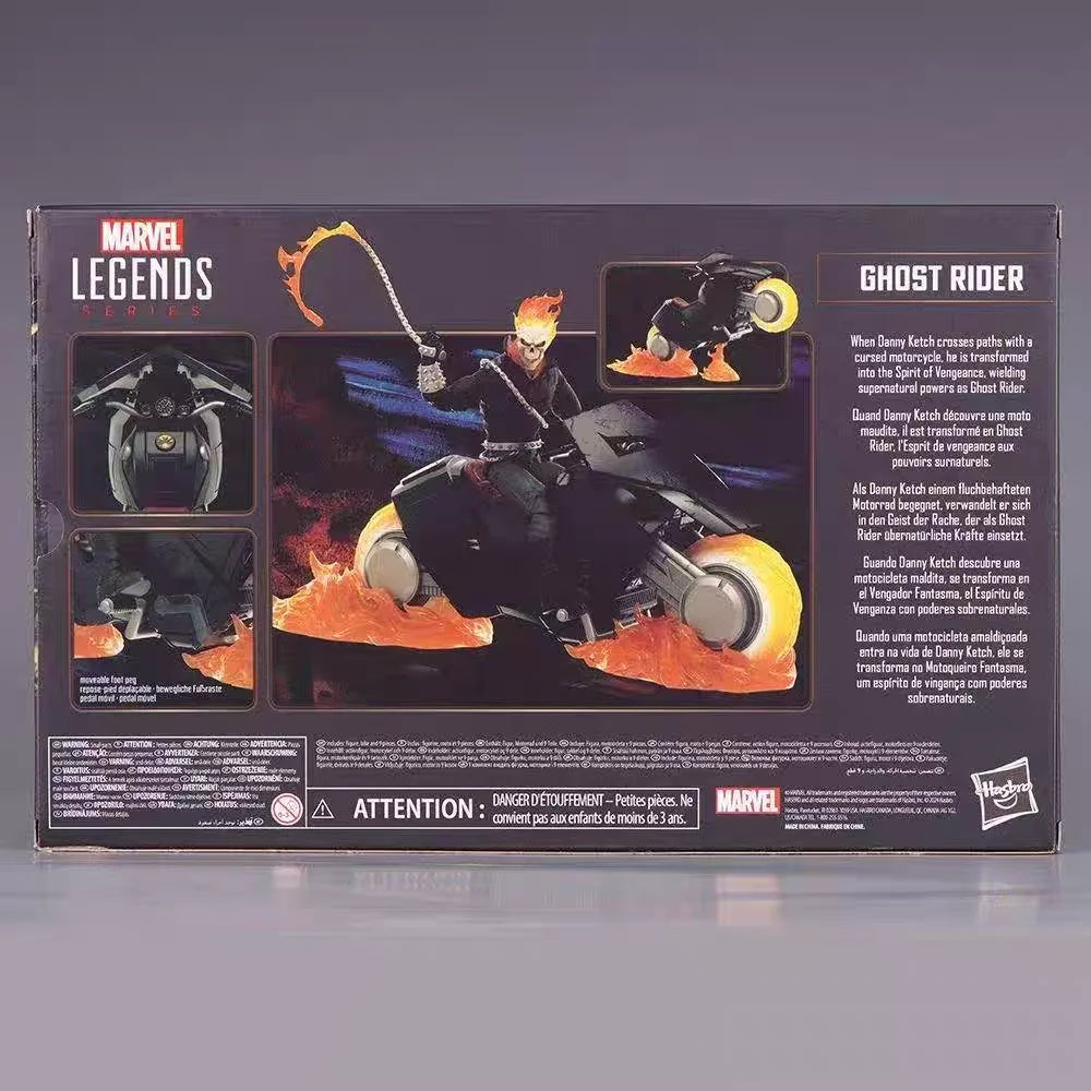Marvel Ko 85th Anniversary Ghost Rider & Hell Cycle 6'' Articulated Action Figure Set - Marvel Legends Collectors Edition