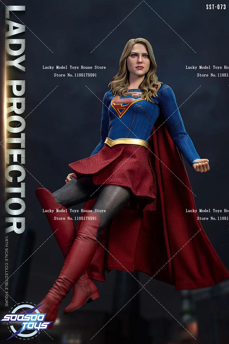 Soosootoys SST073 1/6 Invincible Female Hero Action Figure Caped Lady Protector Delicate 12inch Display Soldier Model Doll