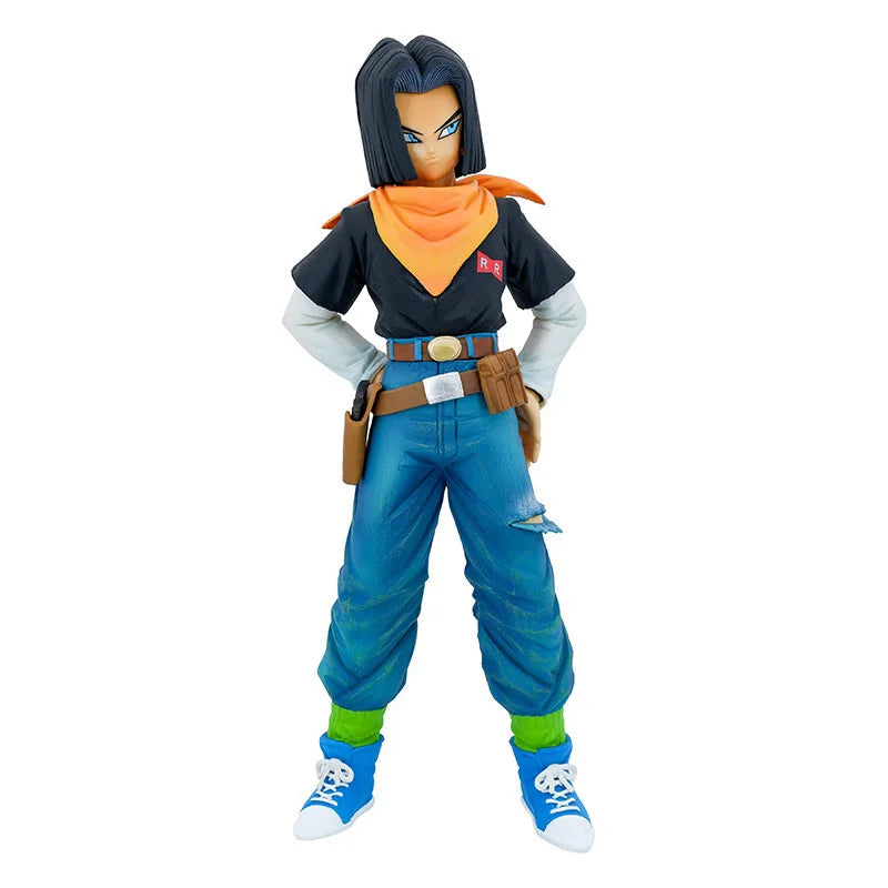 24CM Аниме Dragon Ball Z Android 17 18 Фигура Android 18 PVC екшън фигурки Колекция Модел играчки за деца Коледни подаръци