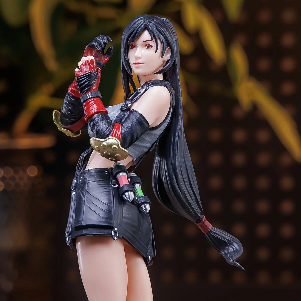ff7 Tifa Tifa Female Fighter Anime Statue Figure Ornaments Small Gifts Room Decorations Christmas Gifts