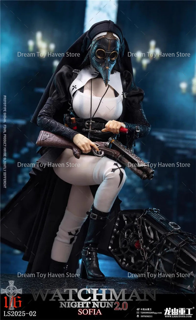 1/6 LS2025-02 Scale Women Soldier Devout Nun Sister Sofia Night Redemption Series 12Inch Action Figure Model Collectible Toys
