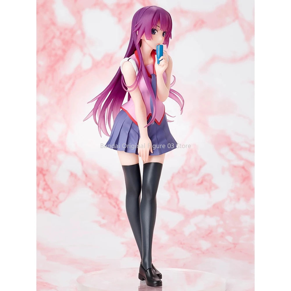 Оригинални, истински TAITO Zoku Owarimonogatari 18 см Senjougahara Hitagi PVC екшън фигурки, колекционерски модели играчки, дропшипинг