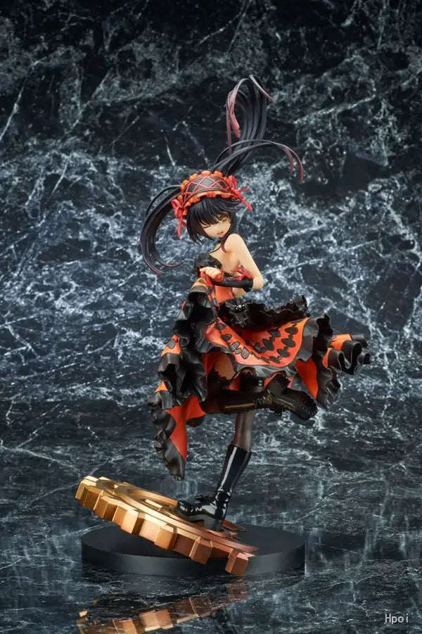 28CM Date a live Novel Tokisaki Kurumi Nightmare Girl figure PVC Anime Action Toy Game Collectible Model Adult Doll Gifts
