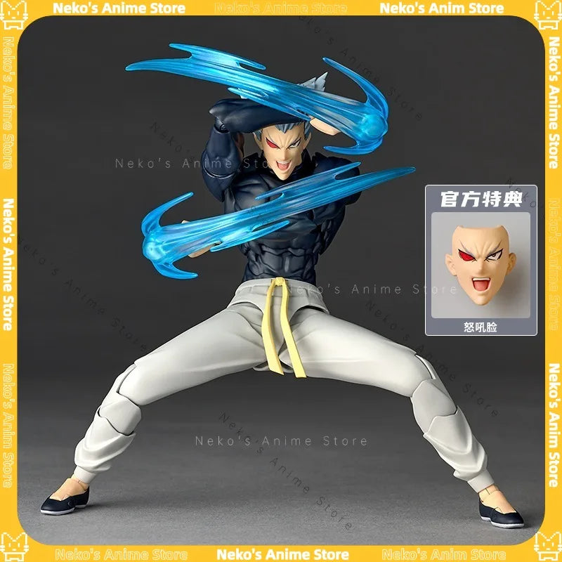 【Pre-Order】Revoltech Yamaguchi One-Punch Man Garou Kaiyodo Action Figure Anime Model Trendy Toys Desktop Doll Collectibles Gift