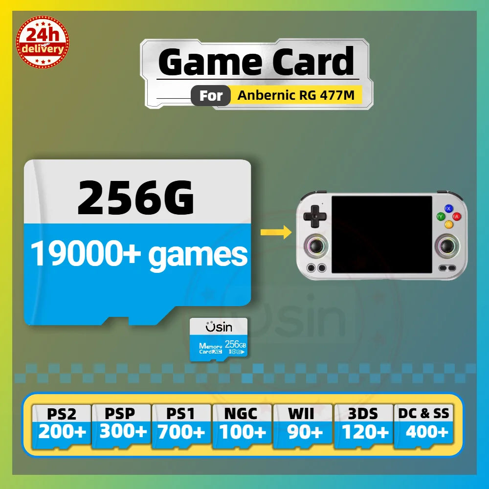Game SD Card For Anbernic RG477M RG 477M Gaming Console Memory TF Retro Games Portable Handheld Gaming Plug&play 1TB 512G 256G