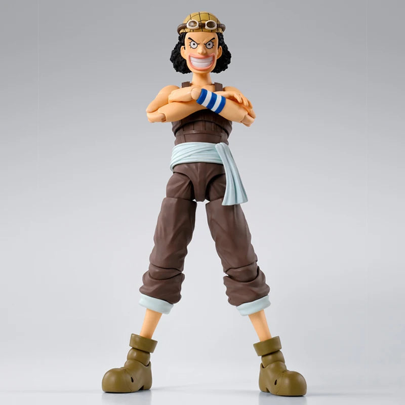 Bandai S.H.Figuarts One Piece Romance Dawn Action Figure Monkey D Luffy Nami Roronoa Zoro Usopp SHF Figure Model Collection Toys