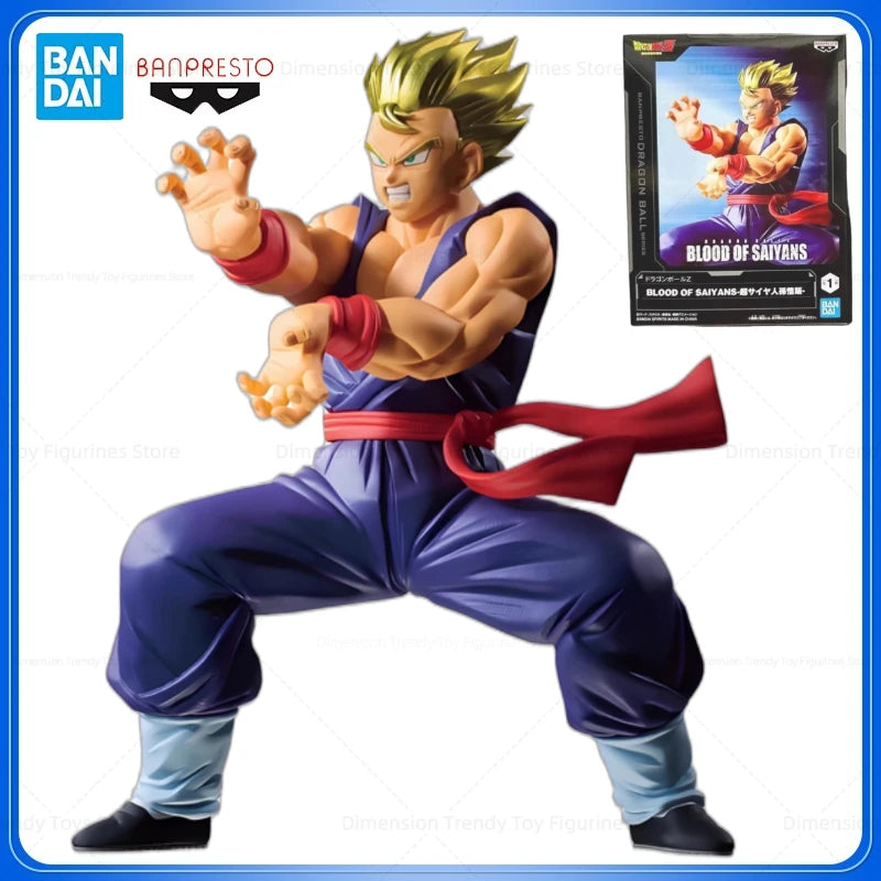 In Stock Bandai Banpresto Original Blood Of Saiyans Anime Dragon Ball Z Son Gohan Action Figures Model Toys Collection Gift DT