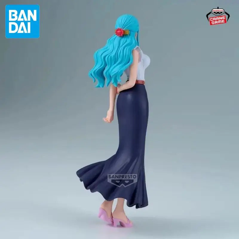 Оригинална BANDAI BANPRESTO ONE PIECE DXF-THE GRANDLINE SERIES-EXTRA NEFELTARI VIVI PVC 18CM екшън фигурка аниме модел играчка подарък
