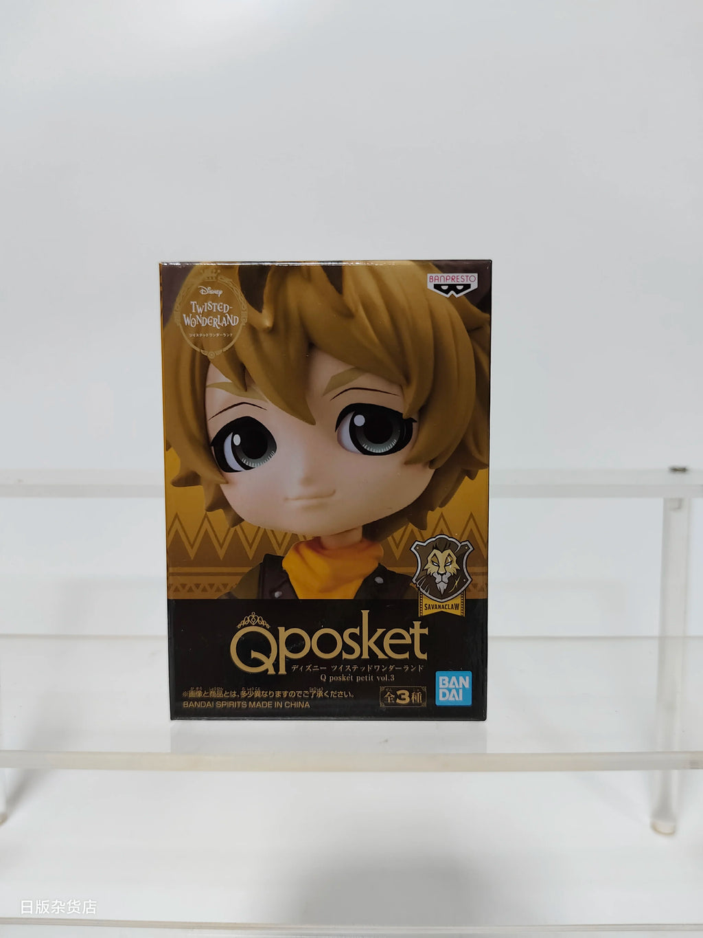 Genuine Bandai Q posket Series Disney Twisted Leona Jack Ruggie Wonderland Azul Ashengrotto Collectible Model Toys Gift
