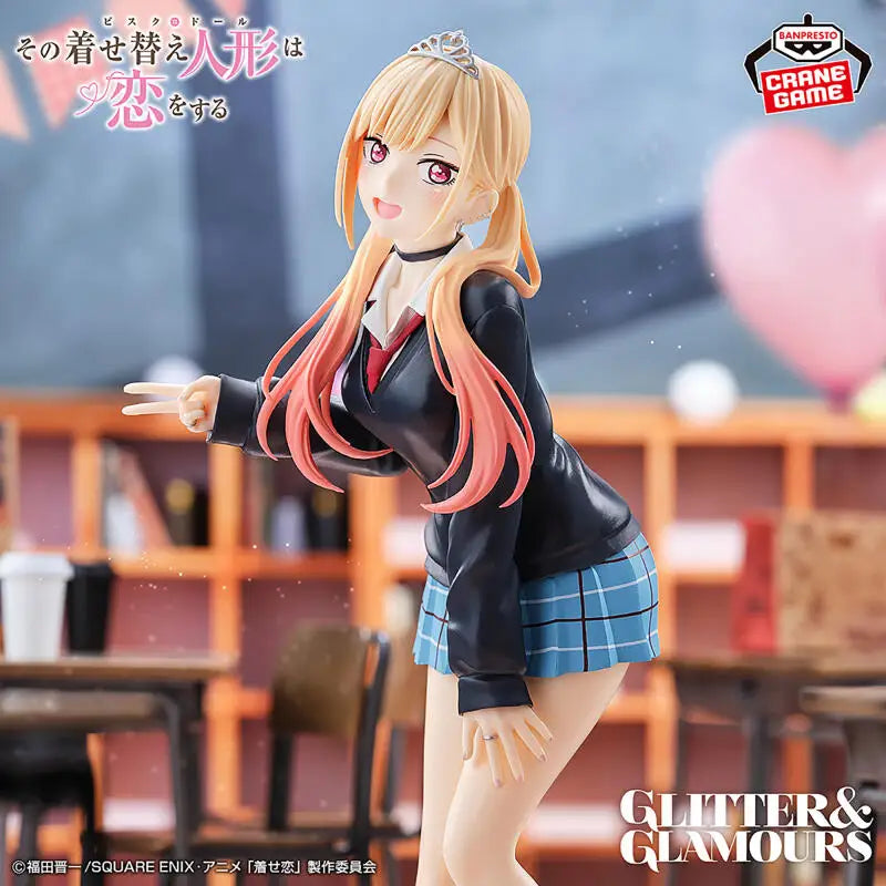 Original Bandai My Dress-Up Darling Season 2 Glitter&glamours Marin Kitakawa Bunkasai Ver Anime Action Figures Model Ornaments