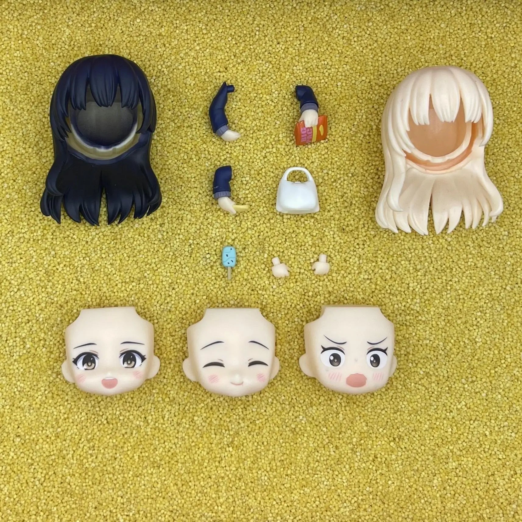 wangshi GSC Clay Man Face doll face hair doll accessories