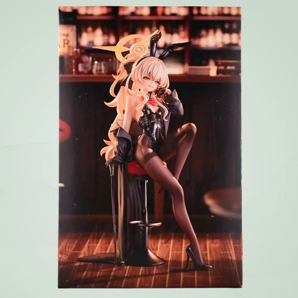 21cm Blue Archive  Professor Niyaniya Bunny Girl Anime Handmade Model Action Figures Desktop Case Decoration Ornament Gift