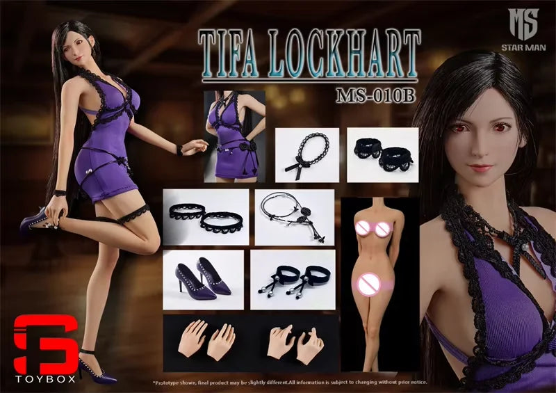 In Stock STAR MAN MS-010 1/6 Tifa Movable Eyes Action Figure 12'' Female Soldier Figurine Full Set Collectible Model Toy