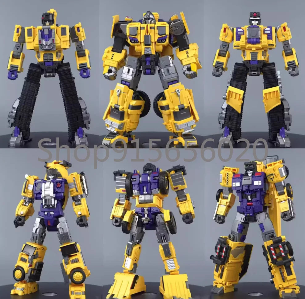Mecha Invasion Devastator GLA-02 GLA-01 GLA-03 GLA-04 GLA-05 GLA-06 Yellow Color 6pcs A Set No Box Version In Stock
