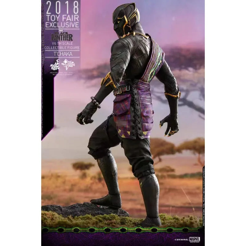 Original Hot Toys Marvel MMS487 Black Panther TCHAKA Anime Figure Model Collection Toys