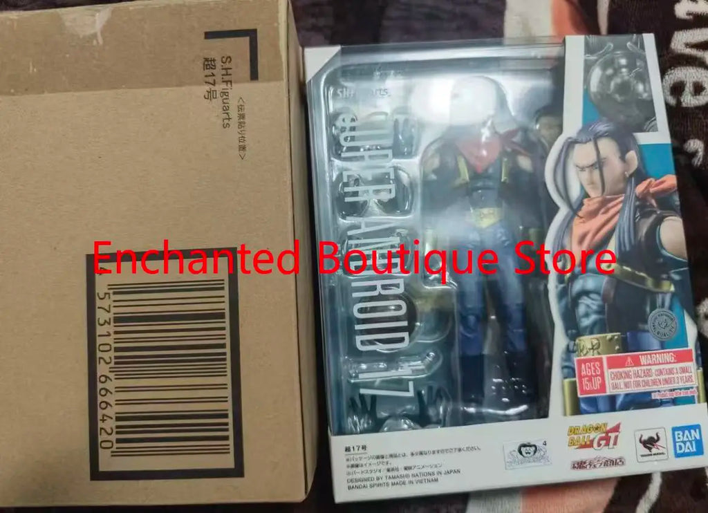 Bandai Original S.H.Figuarts SHF Dragon ball GT Super Android 17 Figure Model Toy