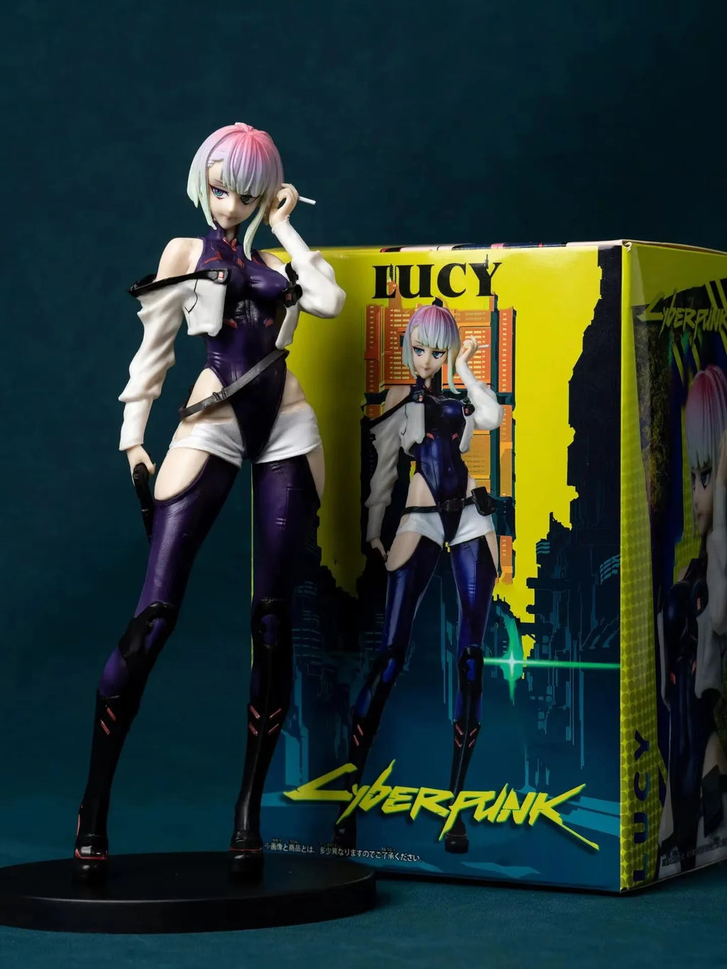 Anime Game Cyberpunk: Edgerunners DAVID LUCY REBECCA Figure Standing Model Toy Gift Collection Aciton Figure PVC Desk Decoration