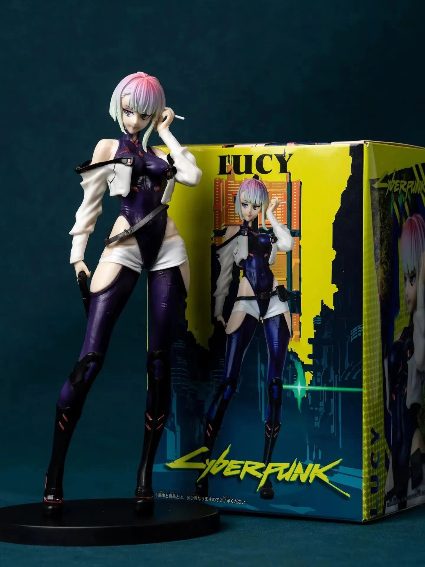 Anime Game Cyberpunk: Edgerunners DAVID LUCY REBECCA Figure Standing Model Toy Gift Collection Aciton Figure PVC Desk Decoration