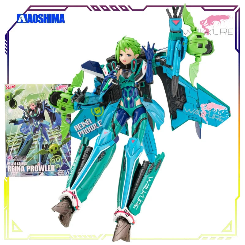 Spot Supply AOSHIMA Original ACKF V.F.G VF-31J Macross Collectible Assembly Model Kit Action Figure Toys Gifts for Boys