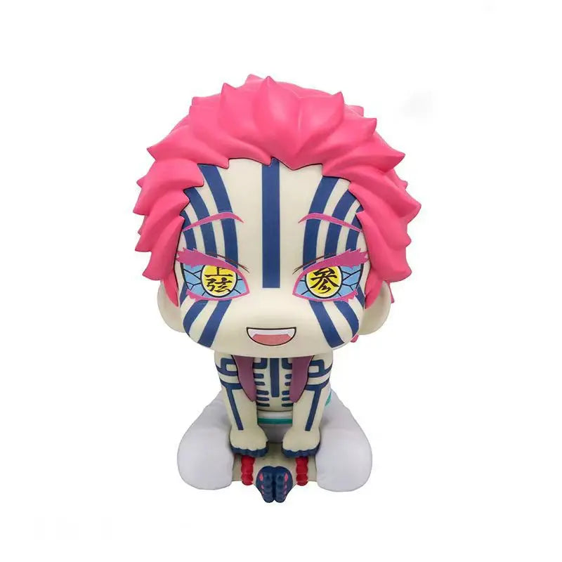 demon slayer Damomaru anime figure Shangxian·san Yiwo seat head movable doll Q version cute model toy peripheral color box