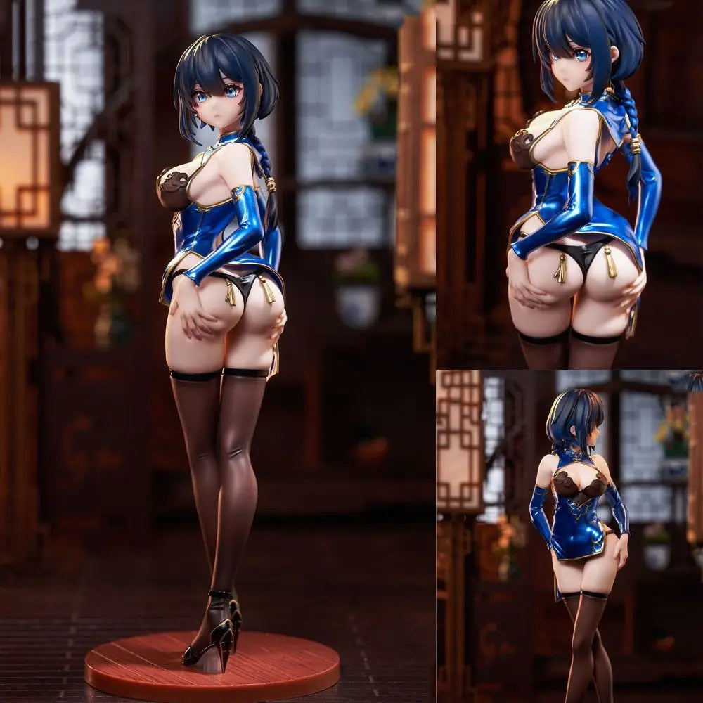 Nangong Cherry Qipao Lady Figure High-End Chinese Style Anime Model Desk Decor Adult collection toys
