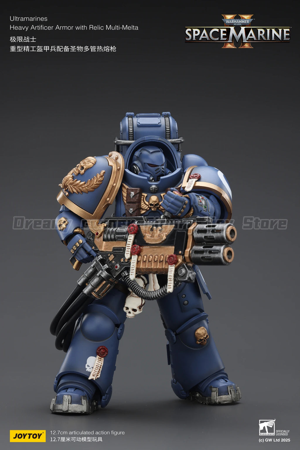 【In Stock】JOYTOY Warhammer 40K Ultramarines Heavy Artificer Armor with Relic Multi Melta 1/18 Action Figure Model Collection