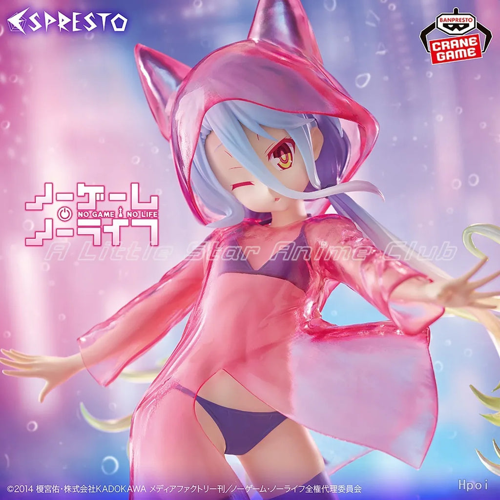 In Stock Original BANDAI BANPRESTO ESPRESTO NO GAME NO LIFE Shiro Animation Figures Model Collection
