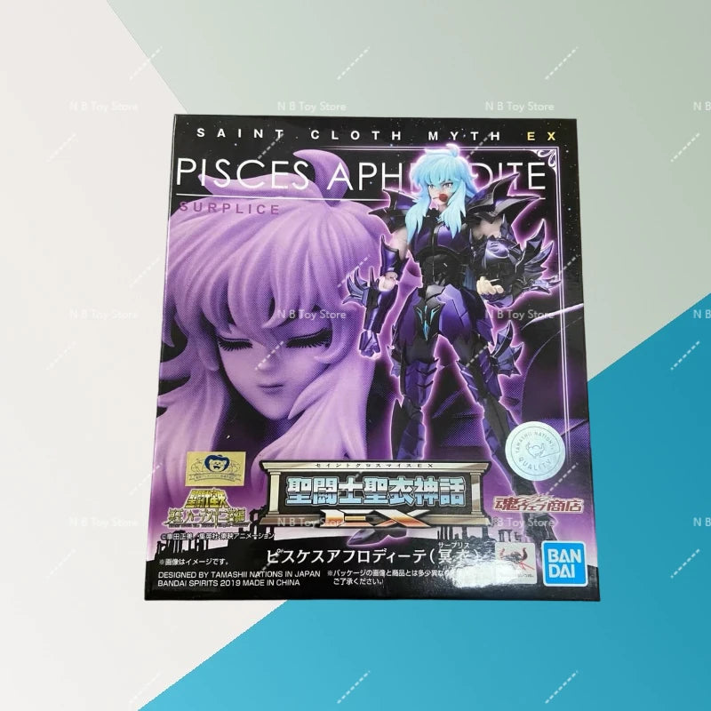 In Stock Bandai Sacred Clothing Myth EX Version The Underworld Fighter Pisces Abrody Collection Gifts Toys
