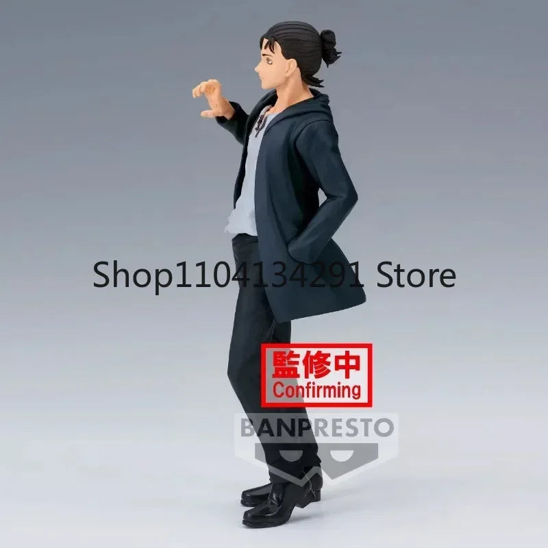 Authentic Bandai Eyeglass Factory Attack on Titan Final Season Eren Yeager Figure Birthday Gift Toy Collectible Model