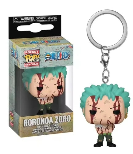 Funko POP Pocket Keychain One Piece Roronoa Zoro Yamato Chopper Vinyl Dolls Action Figure Model Toys Birthday Carvinal Gifts
