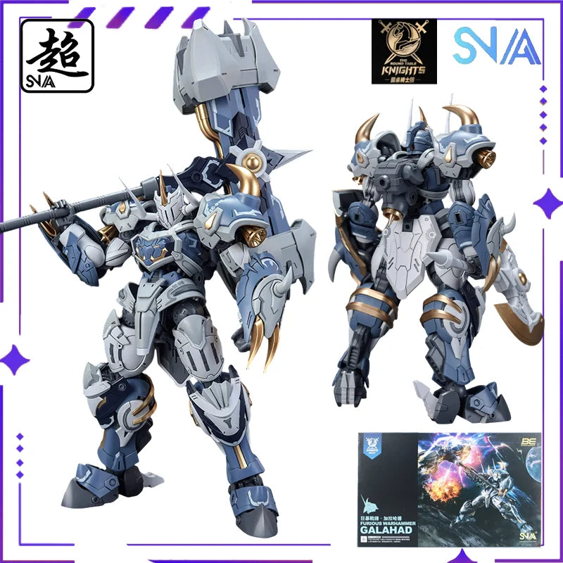 SNAA Original Round Table Knights Series Rampage Warhammer - Galahad/ 1/144 Assembled Mobile Mech Model Handmade Toy Gift