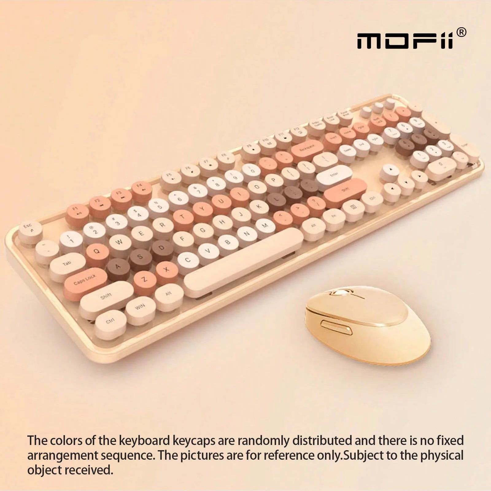 Colorful Sweet Wireless Keyboard And Mouse Set - Combo Pack for Sweet Home Decor And Personal Use