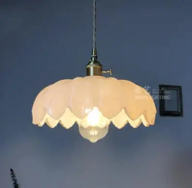 IWHD Big Glass Pendant Lights Fixtures Bedroom Dinning Living Room