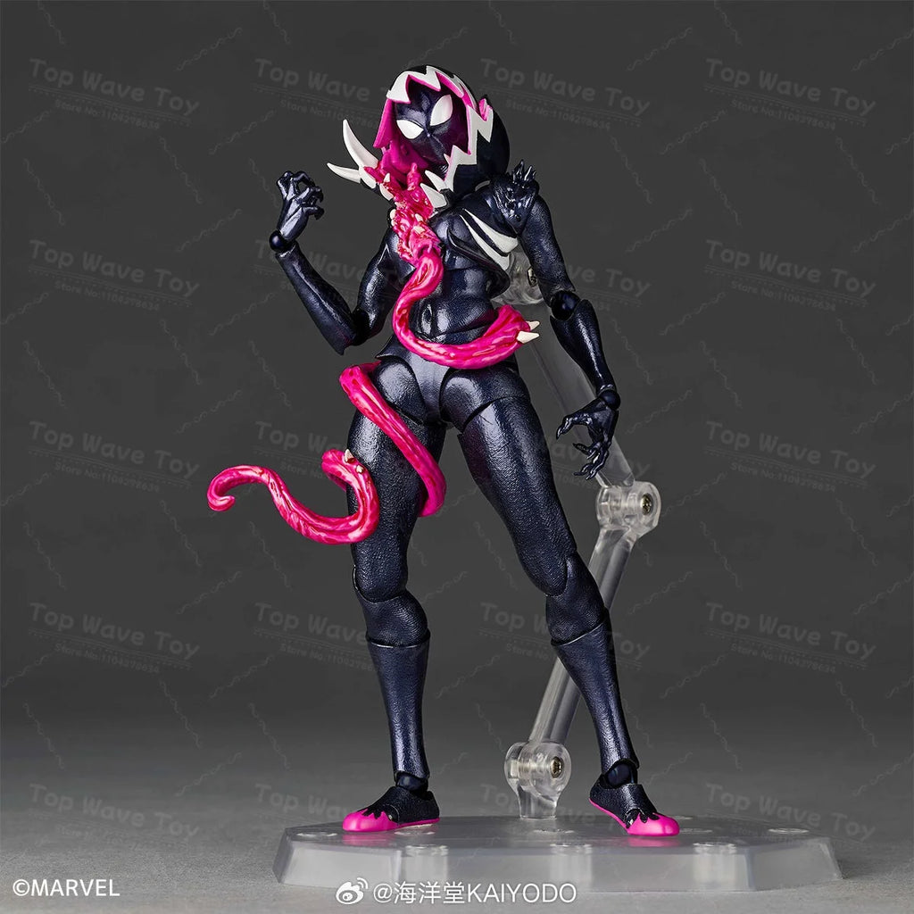 2025 New In Stock Original Kaiyodo Venom Gwen Revoltech AMAZING YAMAGUCHI Spider Gwen Comics Anime Action Figure Collection