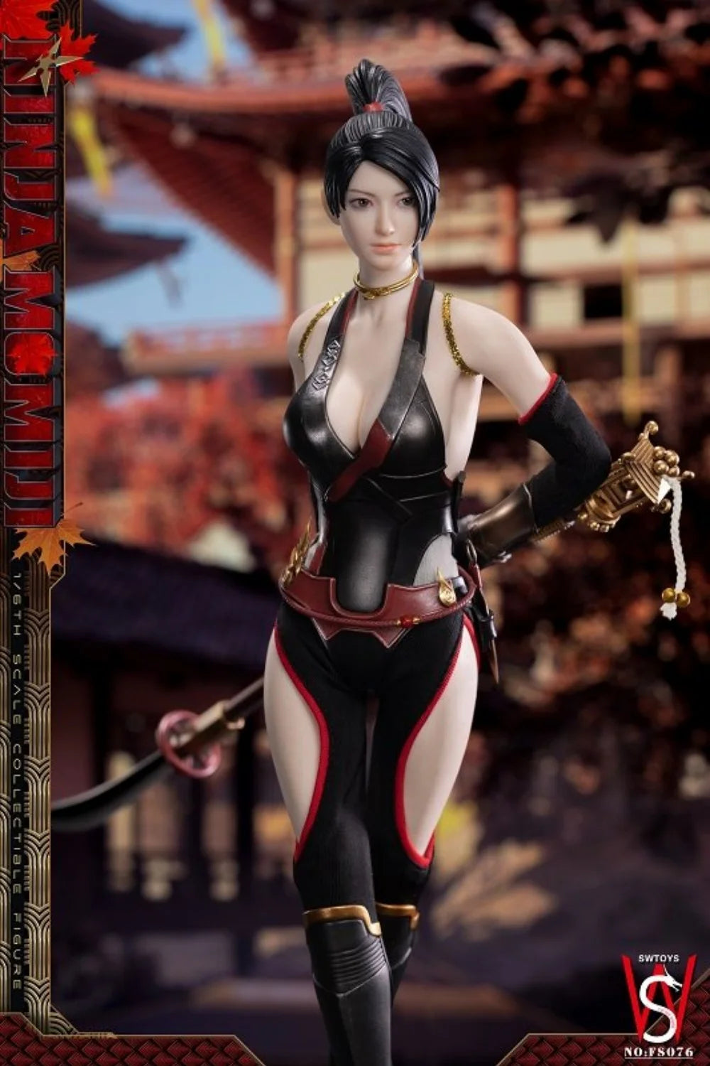 In Stock SWTOYS FS076 1/6 Scale NINJA MOMIJI Replaceable Hand Shape Full Set 12inchs Action Figure Model Toys Gifts